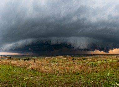 23.05.2019 Tornado bewarnte HP-Superzelle bei Canadian, Texas.