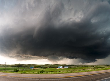 27.05.2015 Superzelle in Canadian, Texas. 10 min bevor die Superzelle eine Tornado produzierte.
