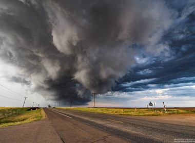 10.05.2017 Gewitterfront über uns in der nähe von Memhis, Texas.