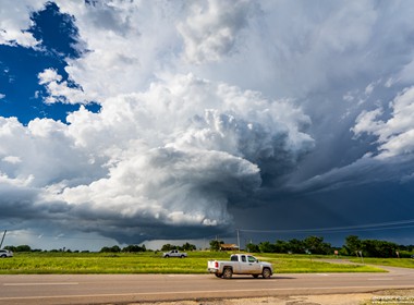 09.05.2016 Tornado bewarnte  LP-Superzelle bei Stillwater, Oklahoma.