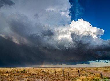 24.05.2014 Schöne Rückseite einer Superzelle in New Mexico.